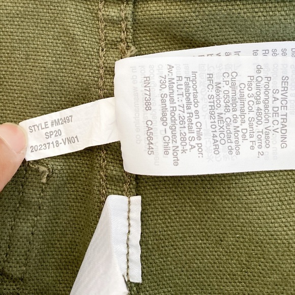 NWOT Madewell Emmett High Waist Green Shorts Sz 31 - Picture 6 of 8